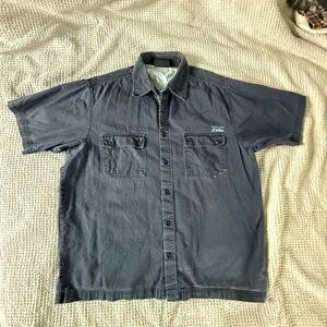 Dickies Navy Button Down Shirt